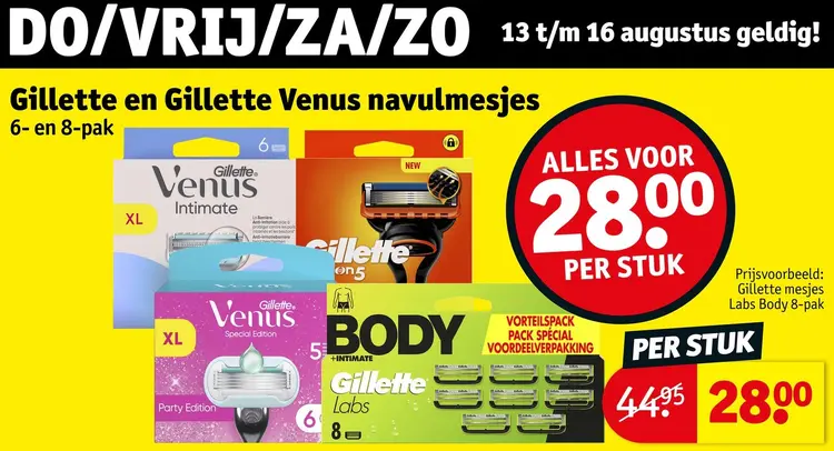 Promotie: Gillette en Gillette Venus navulmesjes