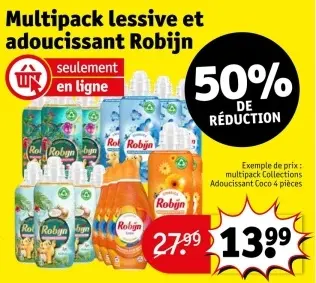 Offre: Multipack lessive et adoucissant Robijn