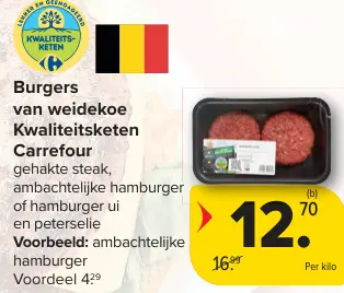 Promotie: Burgers van weidekoe