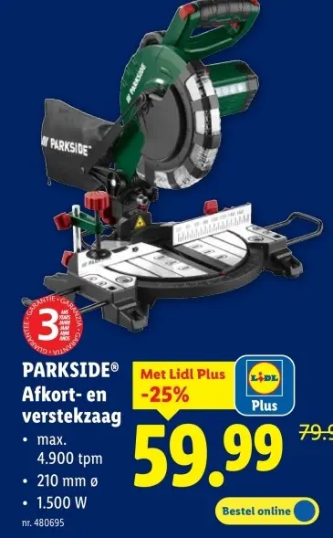 Aanbieding: Afkort- en verstekzaag