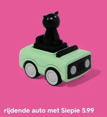 Aanbieding: rijdende auto met Siepie