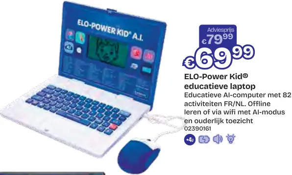 Aanbieding: Lexibook ELO-Power Kid educatieve laptop