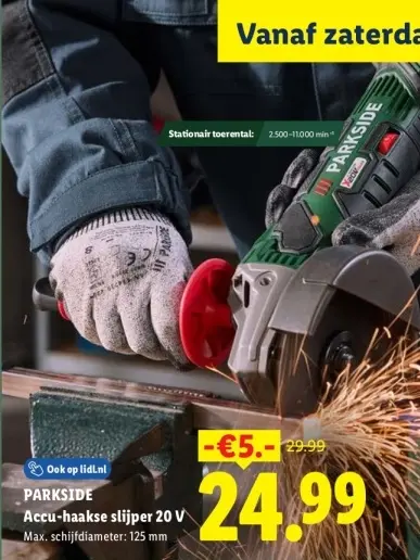 Aanbieding: Accu-haakse slijper