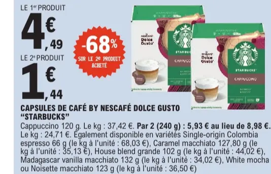 Offre: Capsules de café