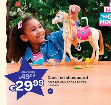 Aanbieding: Barbie Mysteries Dans- en showpaard met accessoire