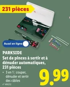 Offre: Set de pinces à sertir et à dénuder automatiques