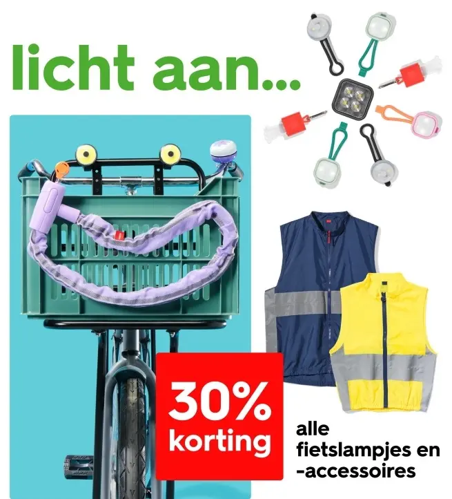 Aanbieding: fietslampjes en -accessoires