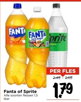 Aanbieding: Fanta of Sprite