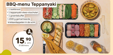 Aanbieding: BBQ - menu Teppanyaki