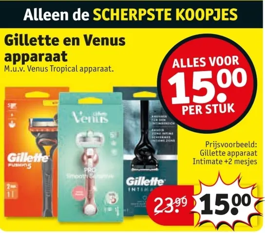 Aanbieding: Gillette en Venus apparaat