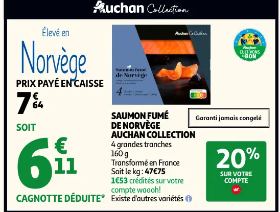 Promotie: Saumon fumé de norvège