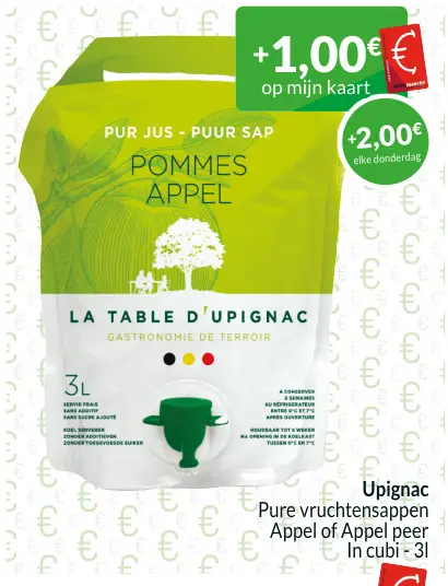 Promotie: Pure vruchtensappen Appel of Appel peer