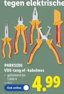 Promotie: VDE-tang of -kabelmes