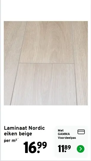 Aanbieding: Laminaat Nordic eiken beige