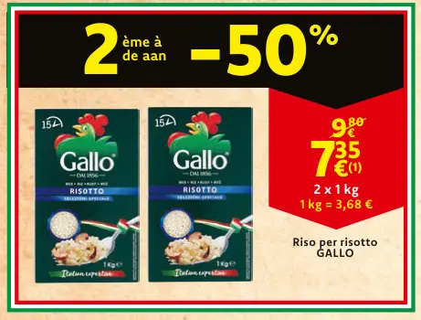 Offre: Riso per risotto