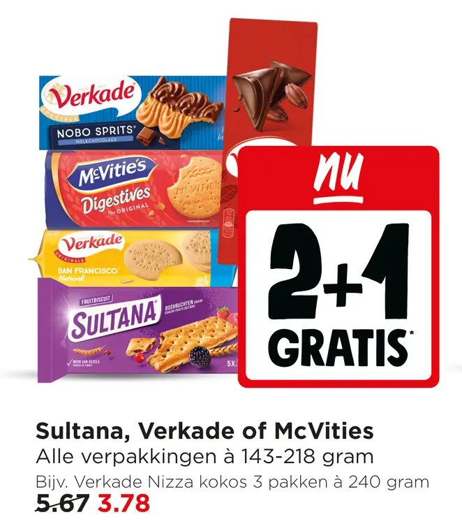 Aanbieding: Sultana, Verkade of McVities