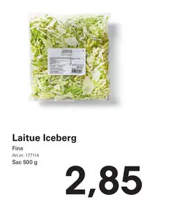 Offre: Laitue Iceberg