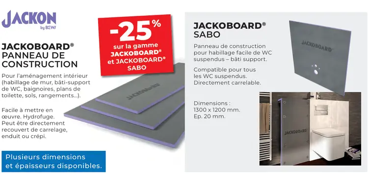 Offre: Jackoboard® panneau de construction & JACKOBO
