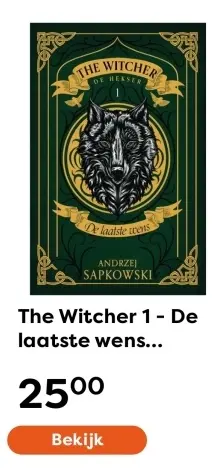 Aanbieding: Boek - The Witcher 1 - De laatste wens