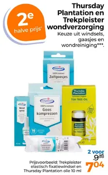 Aanbieding: Thursday Plantation en Trekpleister wondverzorging