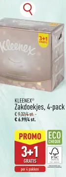 Aanbieding: KLEENEX® Zakdoekjes, 4-pack