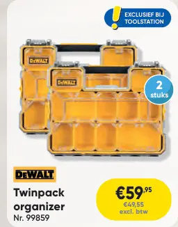 Promotie: Twinpack organizer