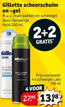 Aanbieding: Gillette scheerschuim en -gel