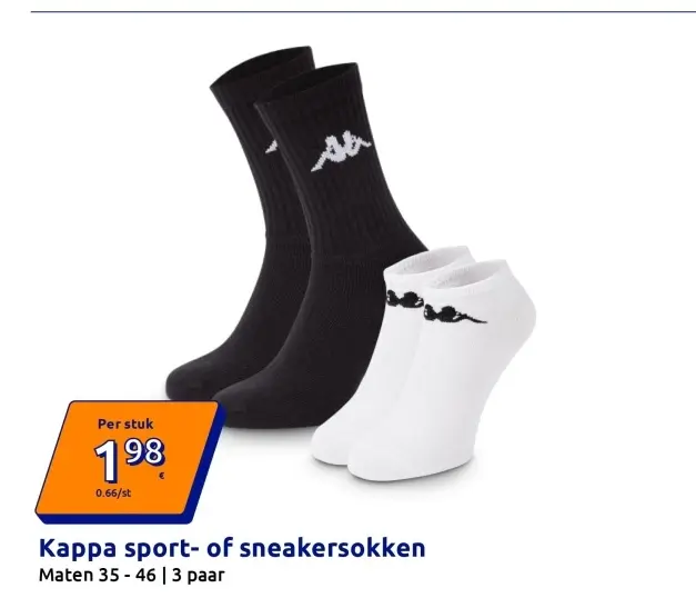 Promotie: Kappa sport- of sneakersokken