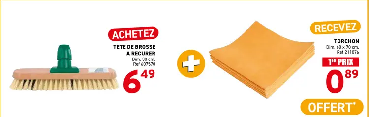 Offre: Tete de brosse a recurer