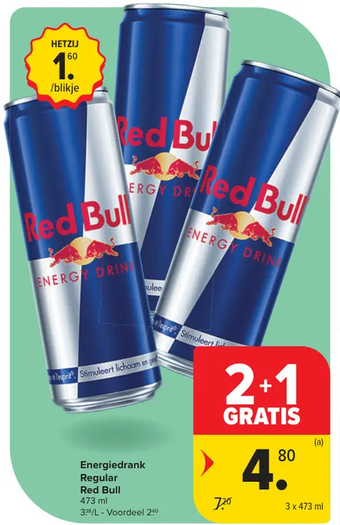Promotie: Energiedrank Regular