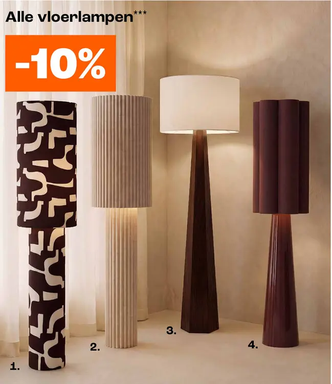 Promotie: Alle vloerlampen