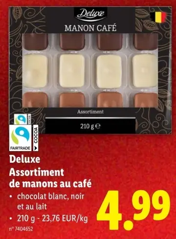 Offre: Deluxe Assortiment de manons au café