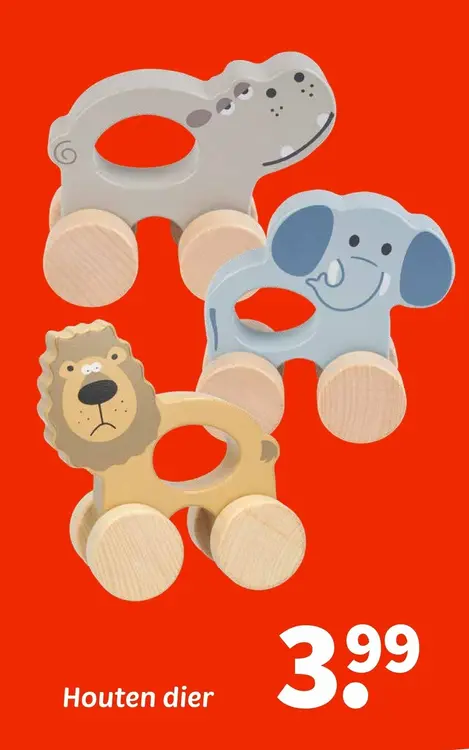 Promotie: Houten dier