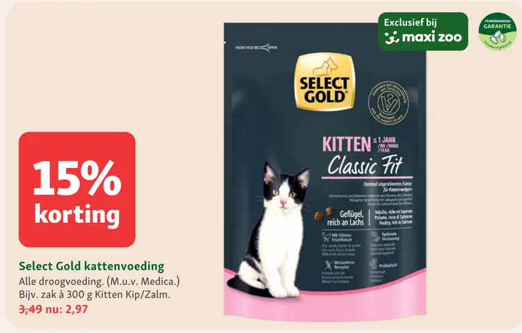 Aanbieding: Select Gold kattenvoeding