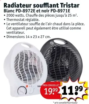 Offre: Ventilatorkachel