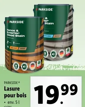 Offre: Lasure pour bois