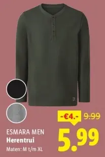 Aanbieding: ESMARA MEN Herentrui