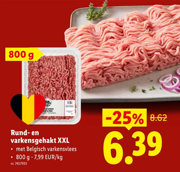 Promotie: Rund- en varkensgehakt XXL