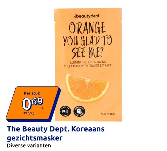 Aanbieding: The Beauty Dept. Koreaans gezichtsmasker