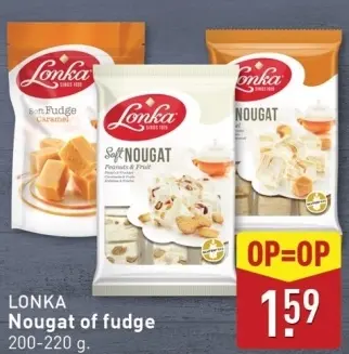 Aanbieding: Nougat of fudge