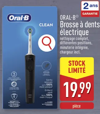 Offre: Oral-B Brosse à dents électrique
