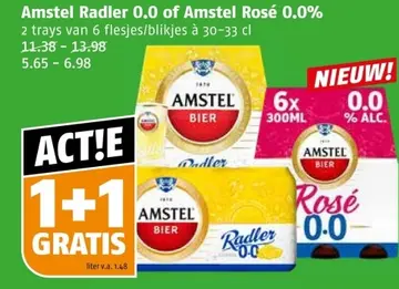 Aanbieding: Amstel Radler 0.0 of Amstel Rosé 0.0%