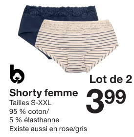 Offre: Shorty femme