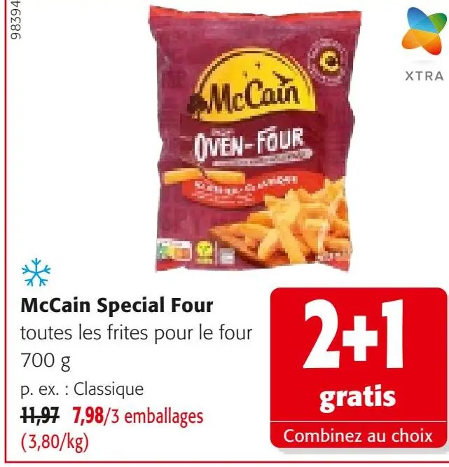 Offre: Special Four frites pour le four