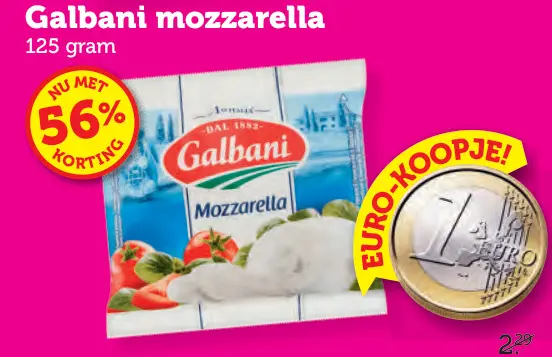 Aanbieding: mozzarella