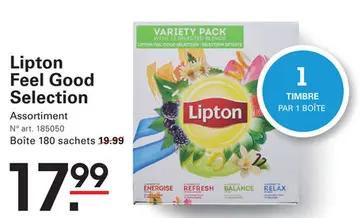 Offre: Lipton Feel Good Selection