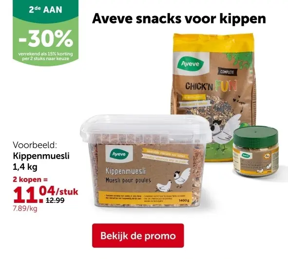 Promotie: Kippenmuesli 1,4 kg
