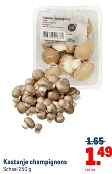 Aanbieding: Kastanje champignons
