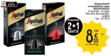 Aanbieding: Nespresso® compatibele caps SEGAFREDO