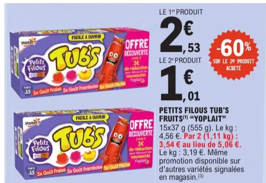 Aanbieding: Petits filous tub's fruits